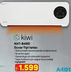KİWİ KHT-8490 DUVAR TİPİ ISITICI fiyat ve kampanya bilgisi